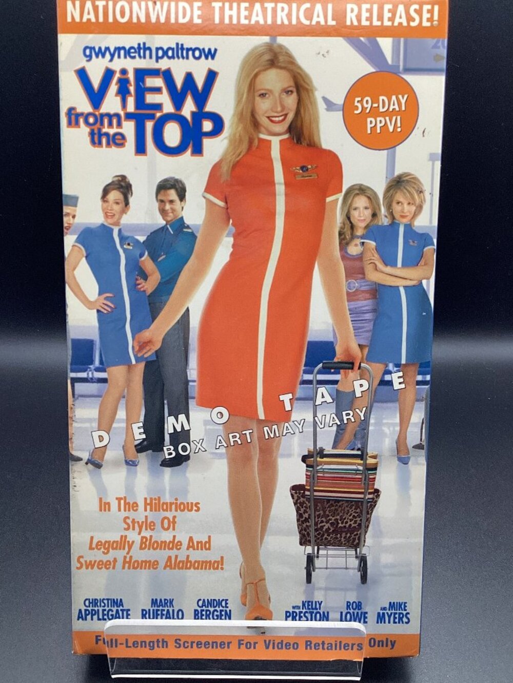 View from the Top (VHS, 2003) Pre-owned Demo Tape Screener Gwyneth Paltrow Movie